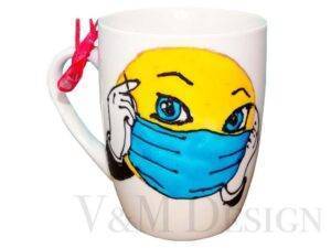 Skodelica Emoji z masko